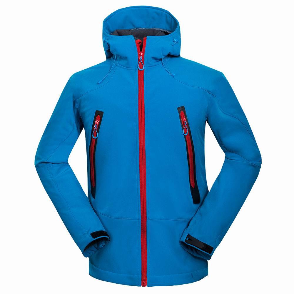 Soft shell jakke herre camping & vandrejakke vindtæt vandtæt bjergbestigning tøj udendørs fleece liner termisk frakke