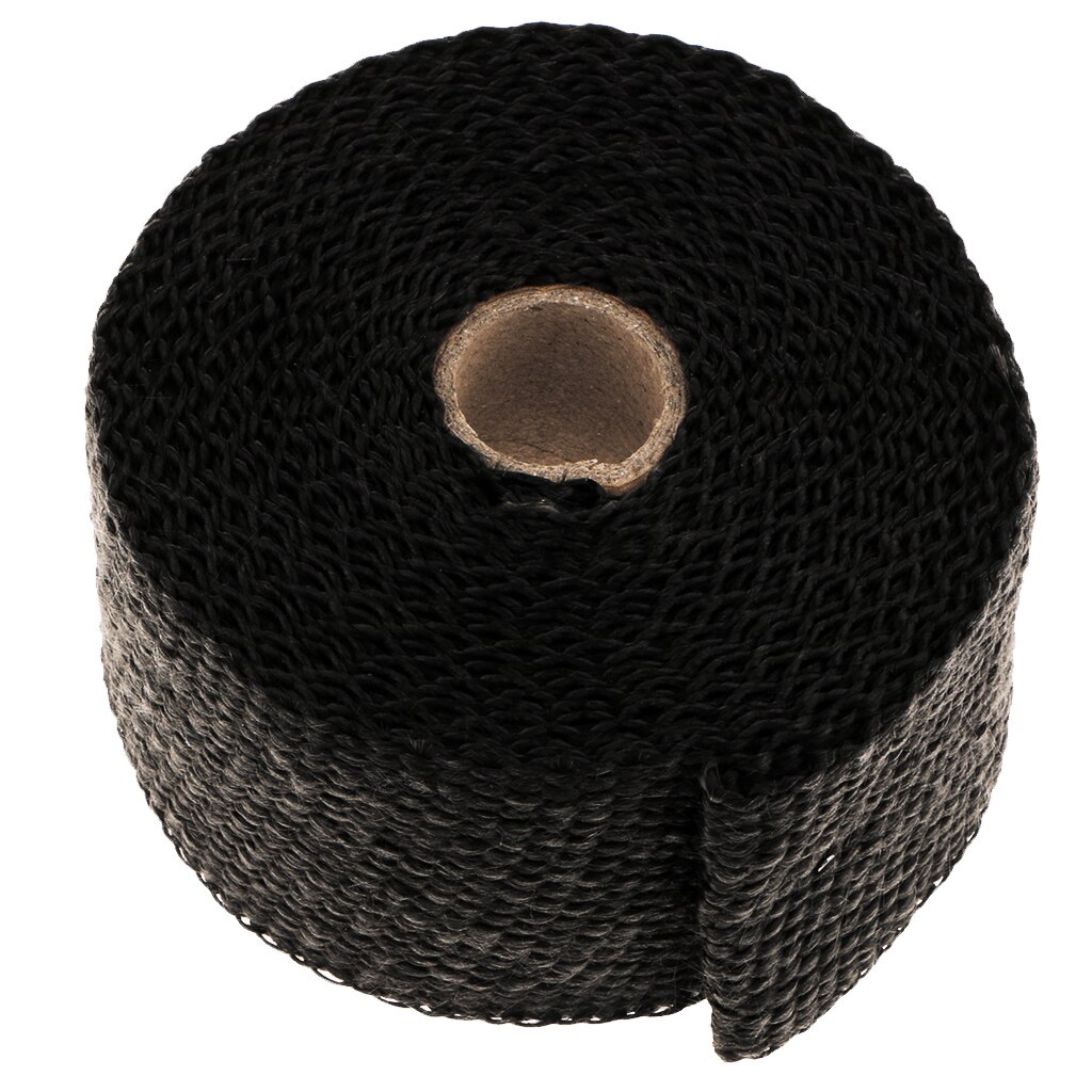 5m titanium header temperatur header manifold udstødning wrap manifold udstødnings wrap roll sort grøn brun 50mm*1.5mm*5m