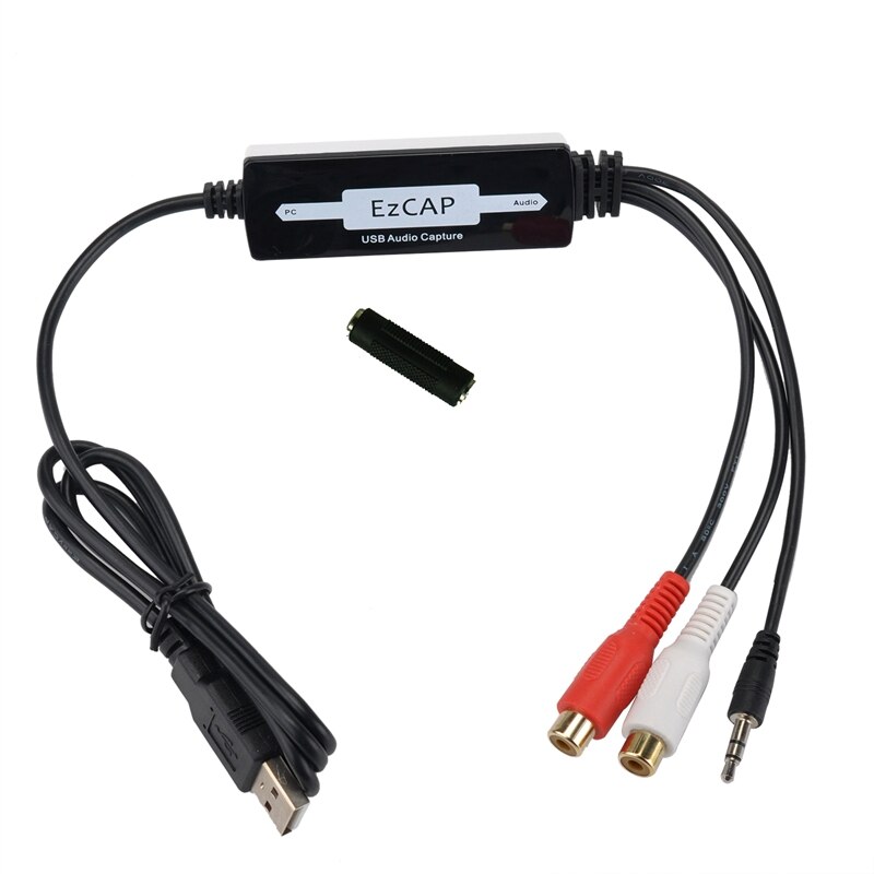 EZCAP216 USB 2,0 Audio Capture Card Kassette Zu CD/MP3 Konverter WMA WELLE Recorder Bearbeiten Audio Zu Digital RCA R/L 3,5mm Audio In