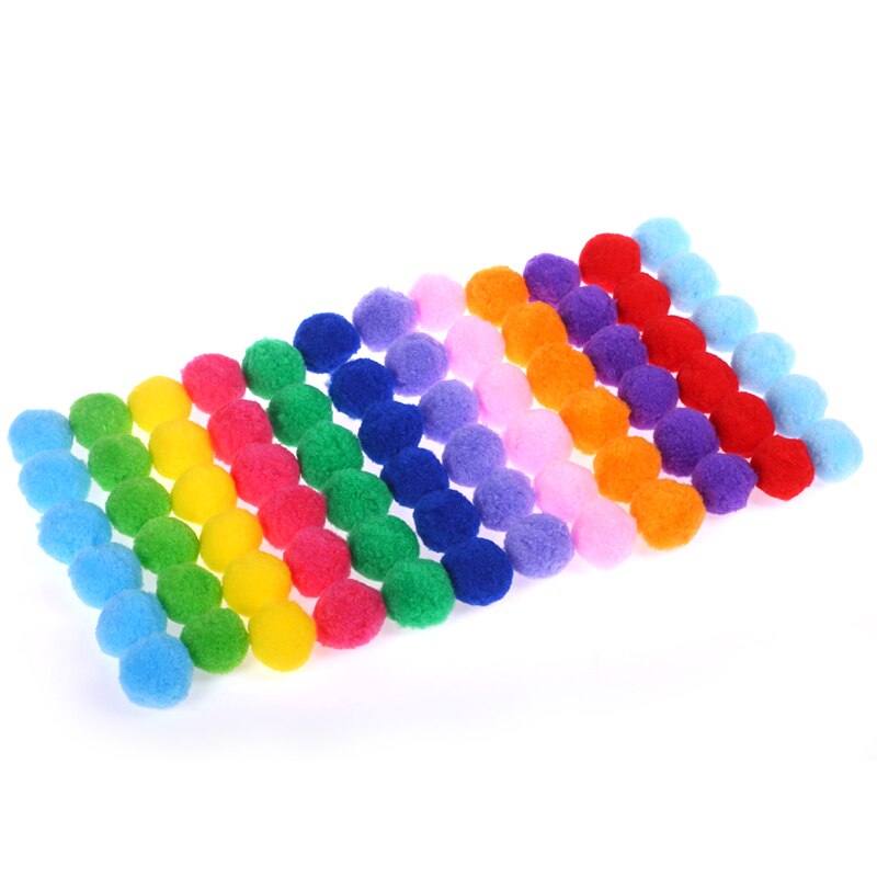500 stück Mini pluizige zachte pompons pompons bal handgemaakte kinderspielzeug hochzeit weihnachtsdekoration diy naaien craftsupplies