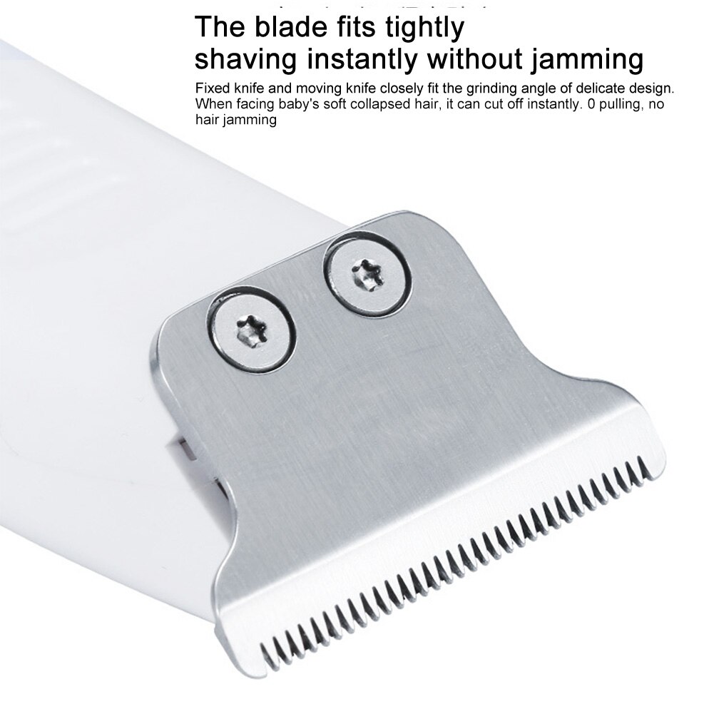 Barber Baby Hair Clipper Toddler Haircut Cordless Silent Cutting Low Noise Hairdressing Tool Shaver Electric Waterproof Portable