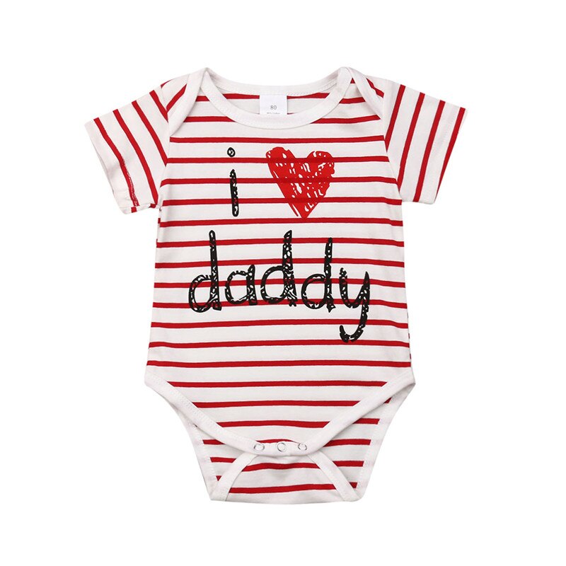 I love daddy Baby Baby Boy Girls Romper Clothes Body suit Jumpsuit Kids Outfits Clothings Outfits Sunsuits The Father's day: 6M