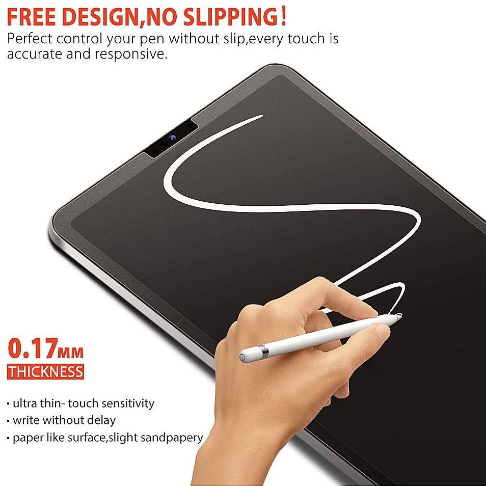 2Pcs Paper Like Screen Protector For iPad Pro 11 10.5 12.9 Drawing Matte Film For iPad 9.7 10.2 7 8th Air 2 3 4 mini 5