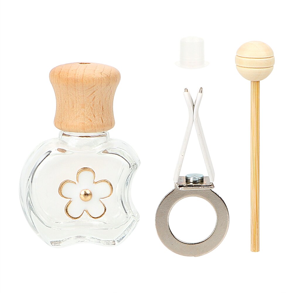 Forauto luftfrisker bil parfume klip duft tom glasflaske til æteriske olier diffuser ventil udløb ornament bil-styling: Æble