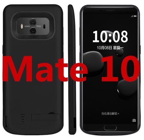 6000 Mah Für Huawei Mate 10 10 Pro Batterie Fall Backup Batterie Fall Abdeckung Power Fall Für Huawei Mate 10 pro Batterie fall: mate 10 Black