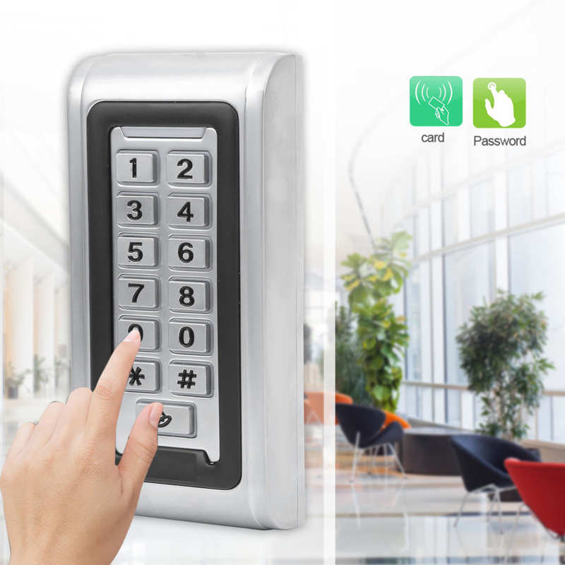 Door Keypad 13.56MHz RFID Password Card Access Control Wiegand26 Lock
