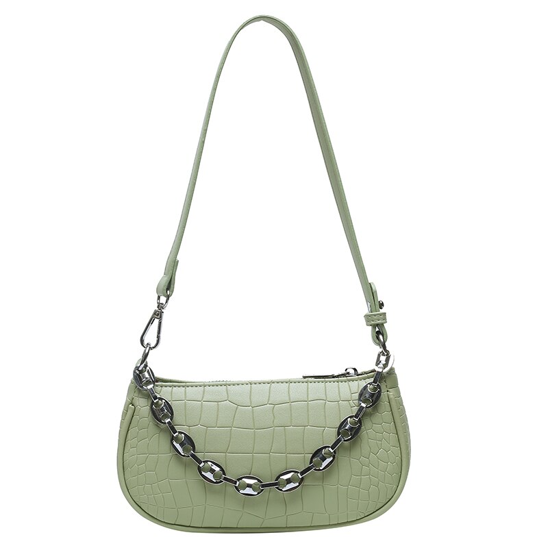 Alligator mønster kvinder messenger håndtasker sac pu læder street afslappet solid lynlås skuldertasker