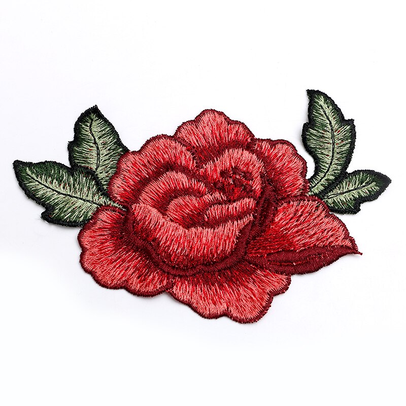 4 Stuks Diy Rozen Patches Voor Kleding Geborduurde Patch Applique Patches Naaien Accessoires Badge Stickers Voor Kleding Tas