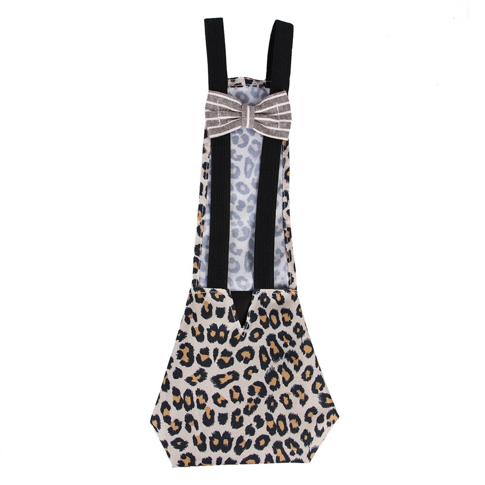 Flowered Pet Diaper for Duck with Bowknot Waterproof and Reusable Elastic Band Farm Clothing SMD66: Leopard Print L
