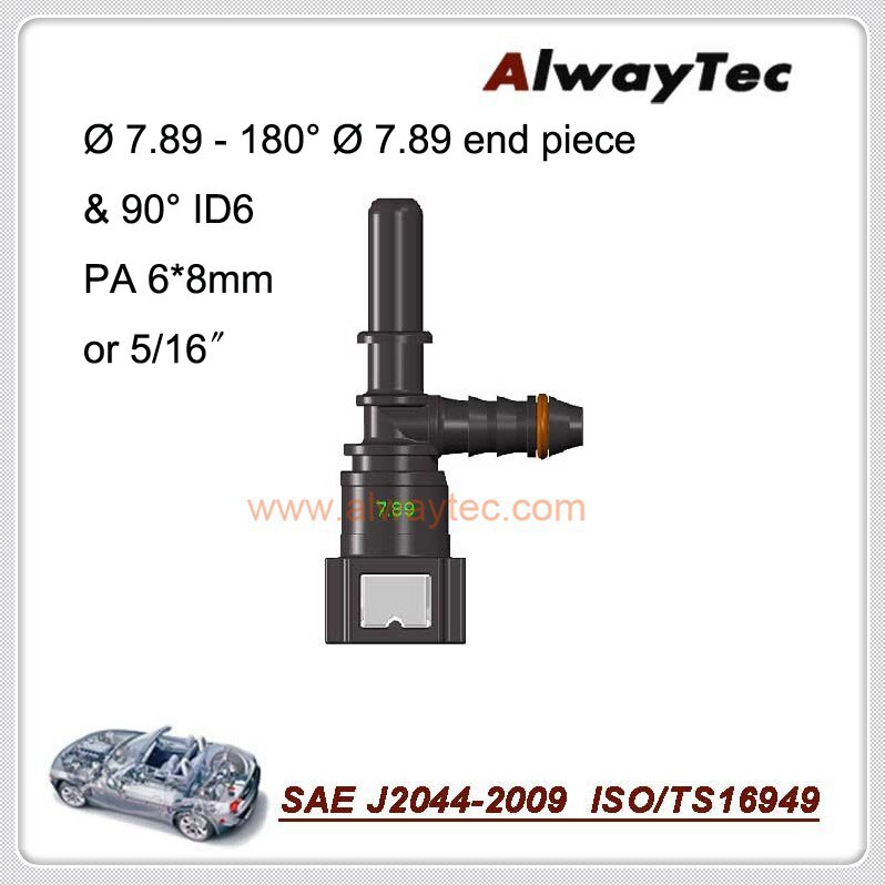 Connecteur rapide de tuyau de carburant SAE 9.49, 3/8mm, pour