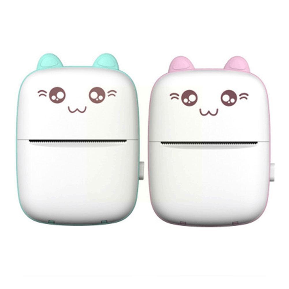 Mini bærbar lomme fotoprinter bluetooth-kompatibel mobil label mærkat termisk printer termisk stabil impresora portatil
