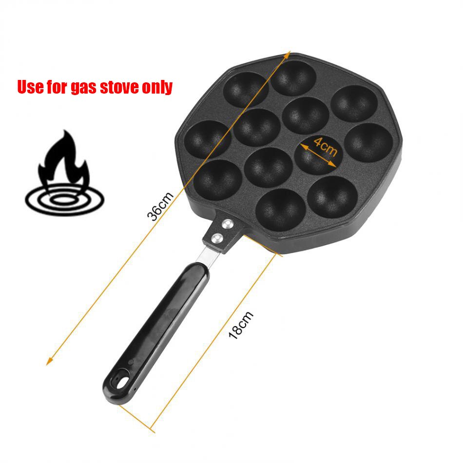 Máquina eléctrica para hornear Chibi Maruko, utensilios de cocina profesionales para el hogar, Takoyaki Maker, bolas de pulpo, sartén para asar, 220V: Black