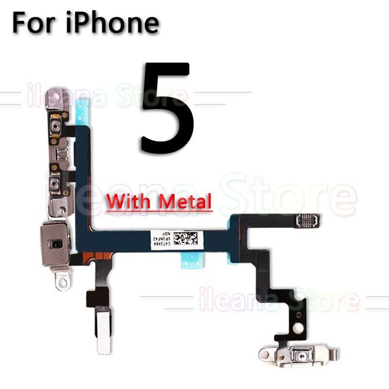 Nappe Flex Volume/mute Pour IPhone 6 - Avec Calles Métalliques - Neuf Générique