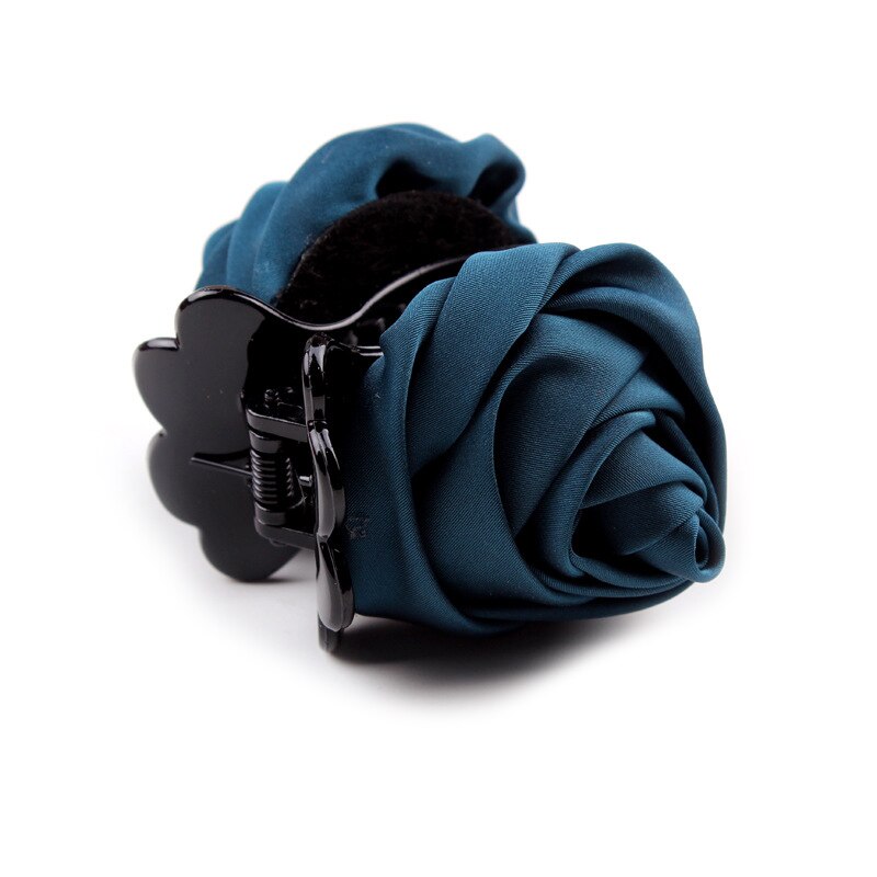 Hair Clip Barrette Rose Haar Klauwen Clips Haar Krab Klem Haarspeld Hoofddeksels Voor Vrouwen Koreaanse Hair Styling Accessorie TSLM1: green