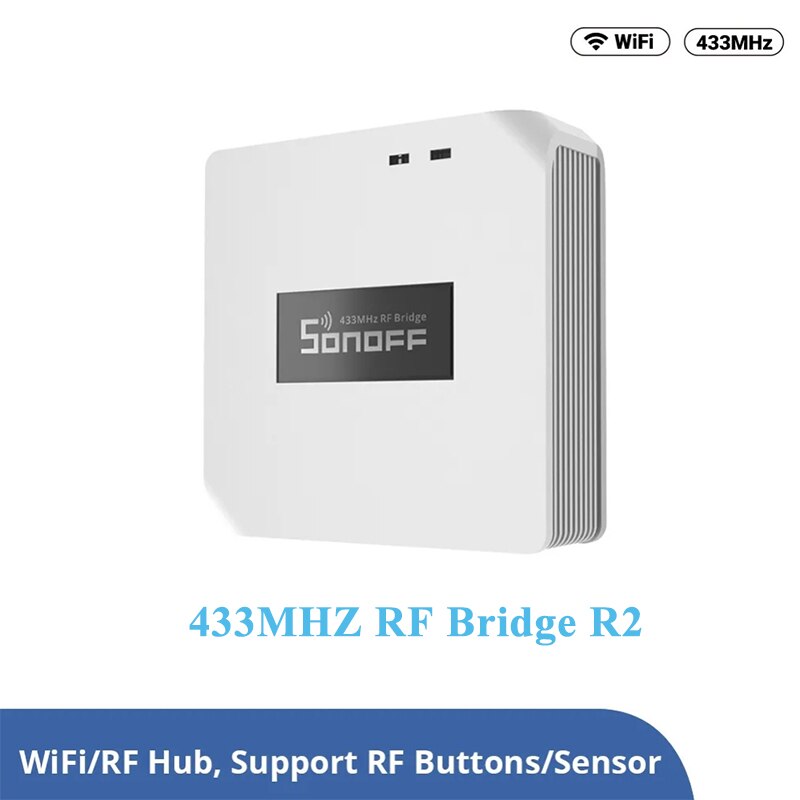 Sonoff rf bridge  r2 wlan 433 mhz, drahtlose fernbedienung per ewelink app, smart-home-automatisierung, kompatibel mit alexa und google home, rf-gerät