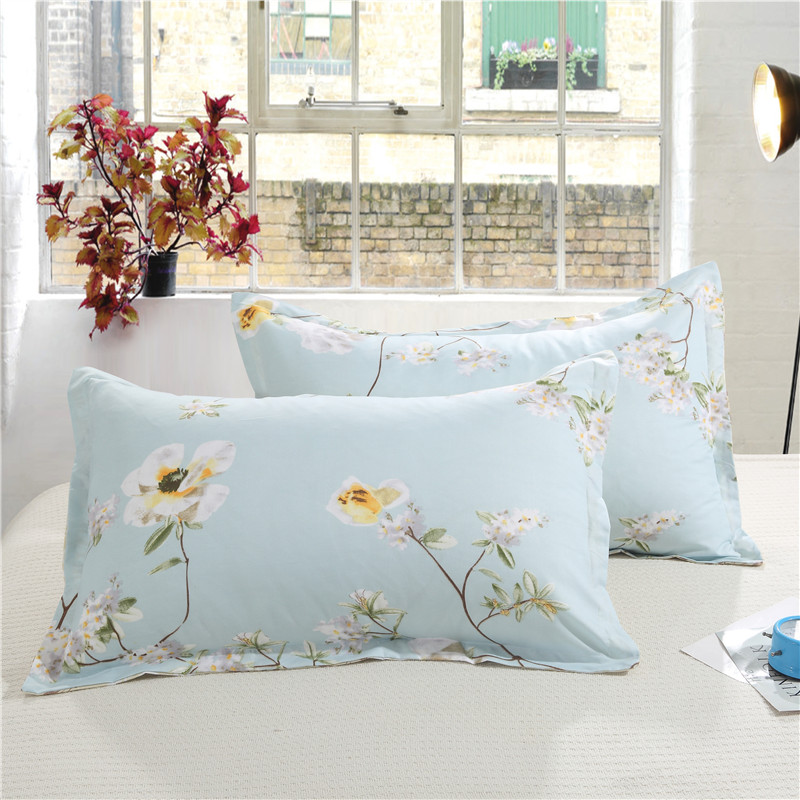 Housse de protection pour chambre à coucher | 1 pièce, 48cm * 74cm, tissu Floral de beauté, 100% Polyester, pour parure de chambre à coucher, 8, 50: 9
