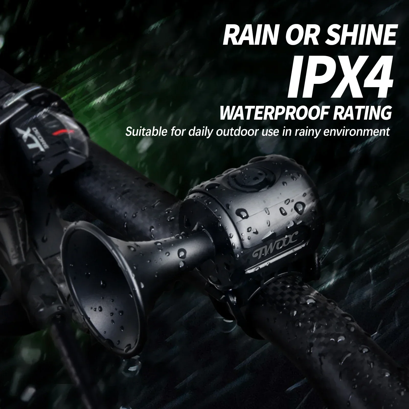 Hoge Decibel Fiets Elektrische Bel Draagbare Fiets Hoorn Gebouwd In Batterij Fietsen Waarschuwing Bel Waterdichte Weg Mtb Hoorn