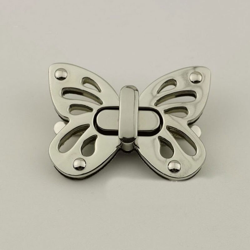 1PC Delle Donne A Forma di Farfalla intrecciare Attivare Il Blocco Della Borsa del Metallo Serratura di Chiusura per il FAI DA TE Sacchetto di Spalla Della Borsa Della Borsa