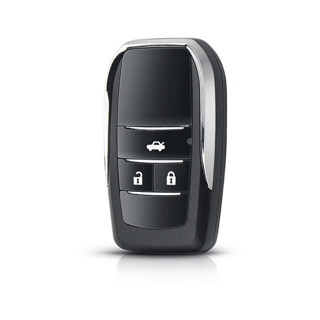 OkeyTech składana klapka obudowa pilota z kluczykiem samochodowym robić Toyota Corolla RAV4 zabawka43 wymienna obudowa kluczyka robić samochodu pokrywa kieszonka na zegarek pusty nie oszlifowany ostrze: Updated 3 Buttons