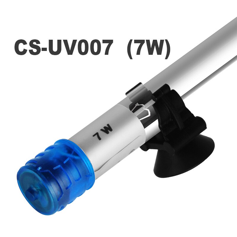 Aquarium UV Sterilizer Submersible UV Light Sterilizer For remove the green algae microorganism in Fish tank of Fish pond: CS-UV7W