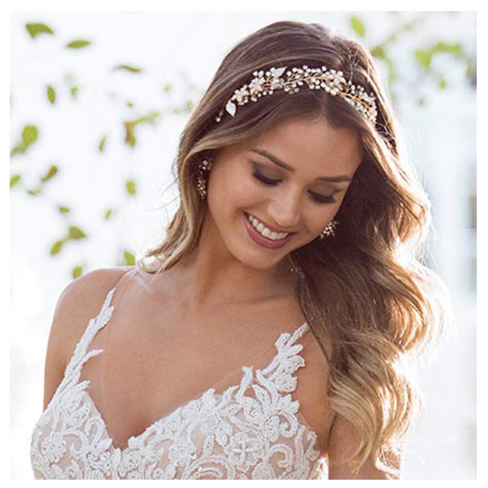 ZMHP236 de enredadera para el cabello de la boda joyería de pelo de la flor de diadema de hojas de pelo de las mujeres de la tocado Hairwear