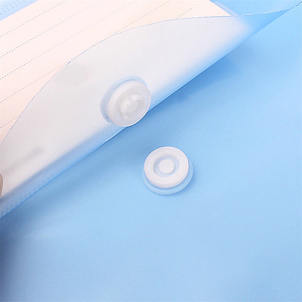 A4 Clear Document Bag Paper File Folder Stationery School Office Case PP Student Award 6colors Available