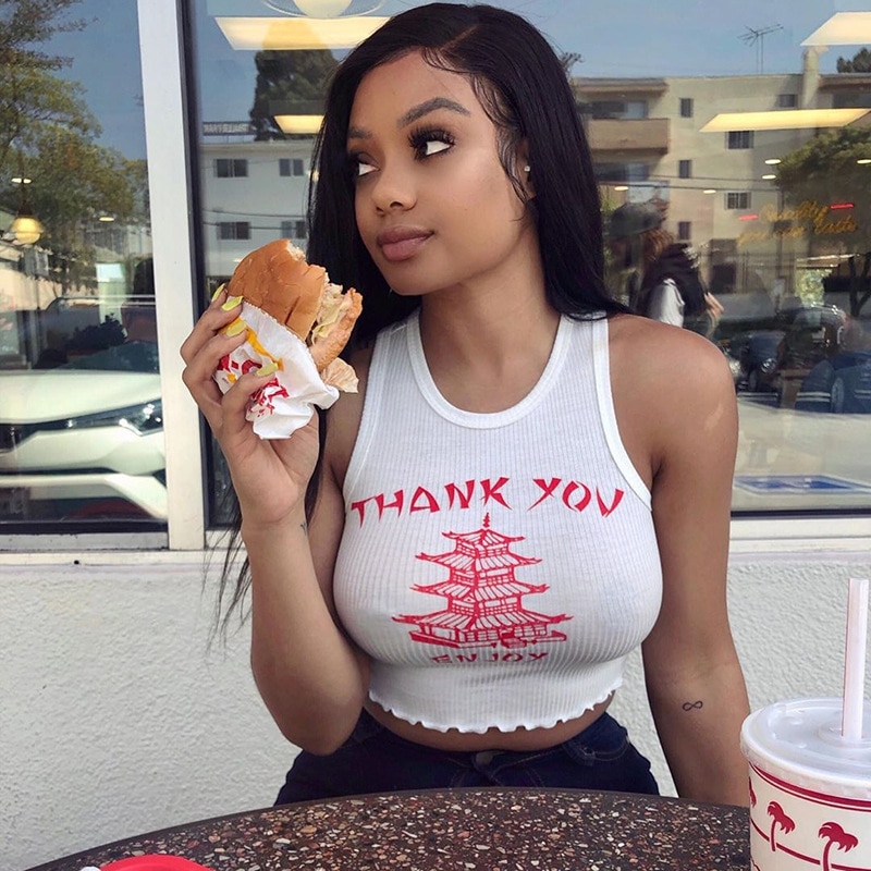 Stickat tryck o neck off shoulder linne sommar kvinnor casual slim streetwear crop top kvinnlig semester klädsel