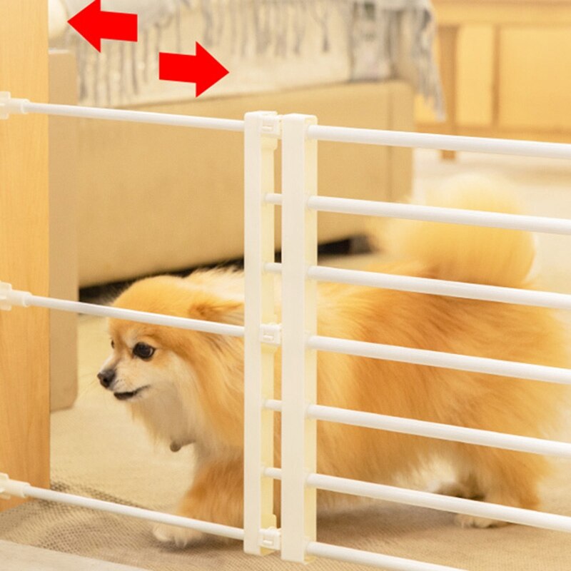 Puerta de protección para mascotas, valla antibloqueo para gatos y perros, barandilla interior