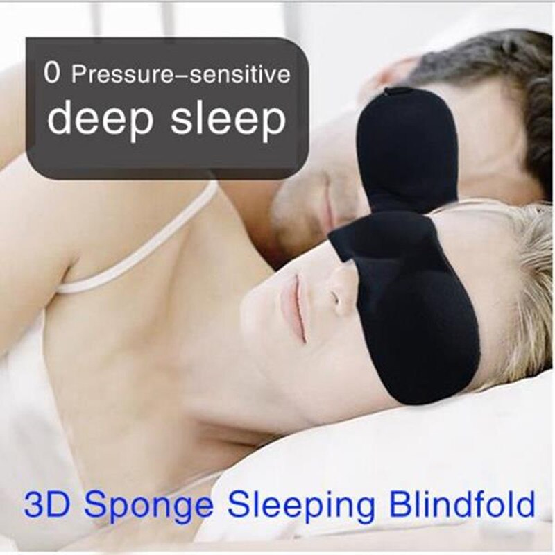 3D Geheugen Spons Slaap Masker Reizen Slapen Oogmasker Slapen Blinddoek cache yeux masque de nuit