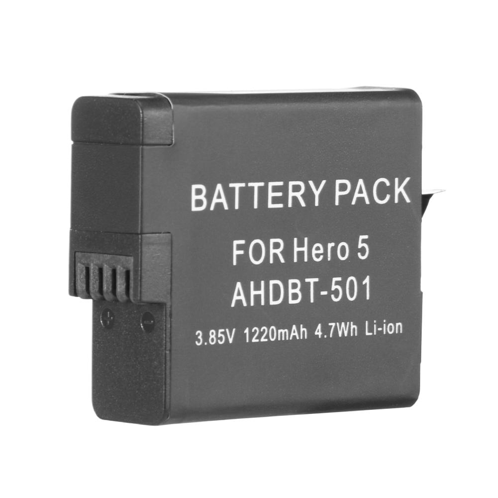 1220 Mah 3.85V Li-Ion Batterij Voor Gopro Hero 5/6/7 Voor Gopro Hero 5 BT-501 AHDBT-501 Black Action Sport Camera