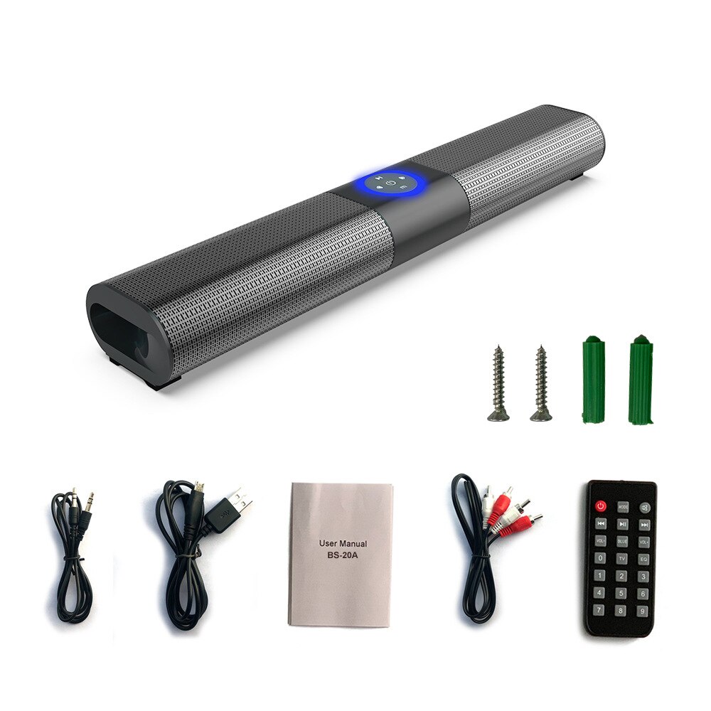 Wall-mounted Wireless Column Home Theater TV Soundbar Portable Bluetooth Speaker For Computer Speakers Subwoofer Music Center: Default Title