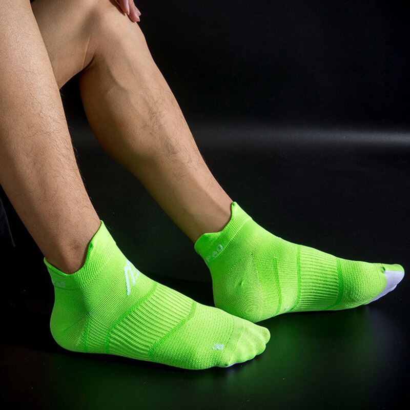 Sportliche lauf- und radsocken für damen und herren, dünn, atmungsaktiv, schnelltrocknend, kurze kompressionssocken für Fitness und freizeit
