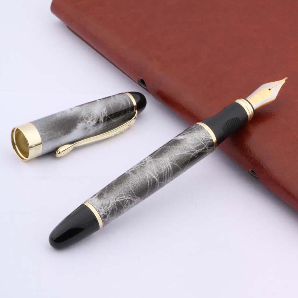 JINHAO X450-pluma estilográfica clásica de METAL, dorado, iridio, 1,0mm: A7