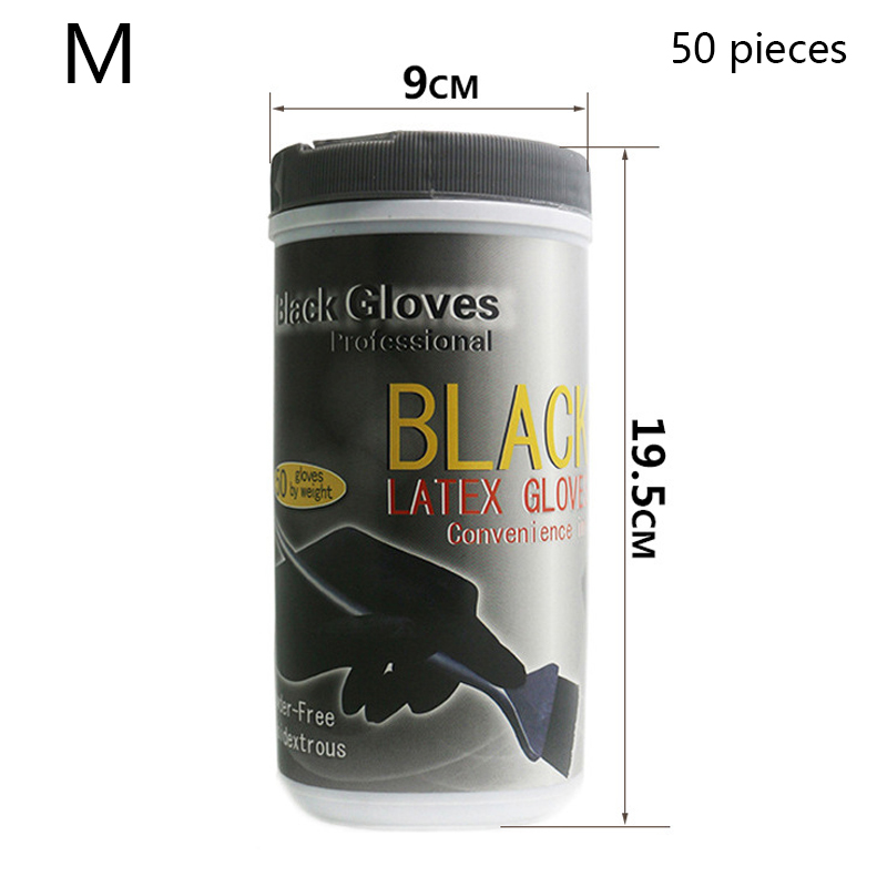 Salon Kappers Haarkleuring Rubberen Handschoenen Duurzaam Herbruikbaar Duurzaam Antislip Sterven Haar Styling Goede Elasticiteit Handschoenen Tool: Black