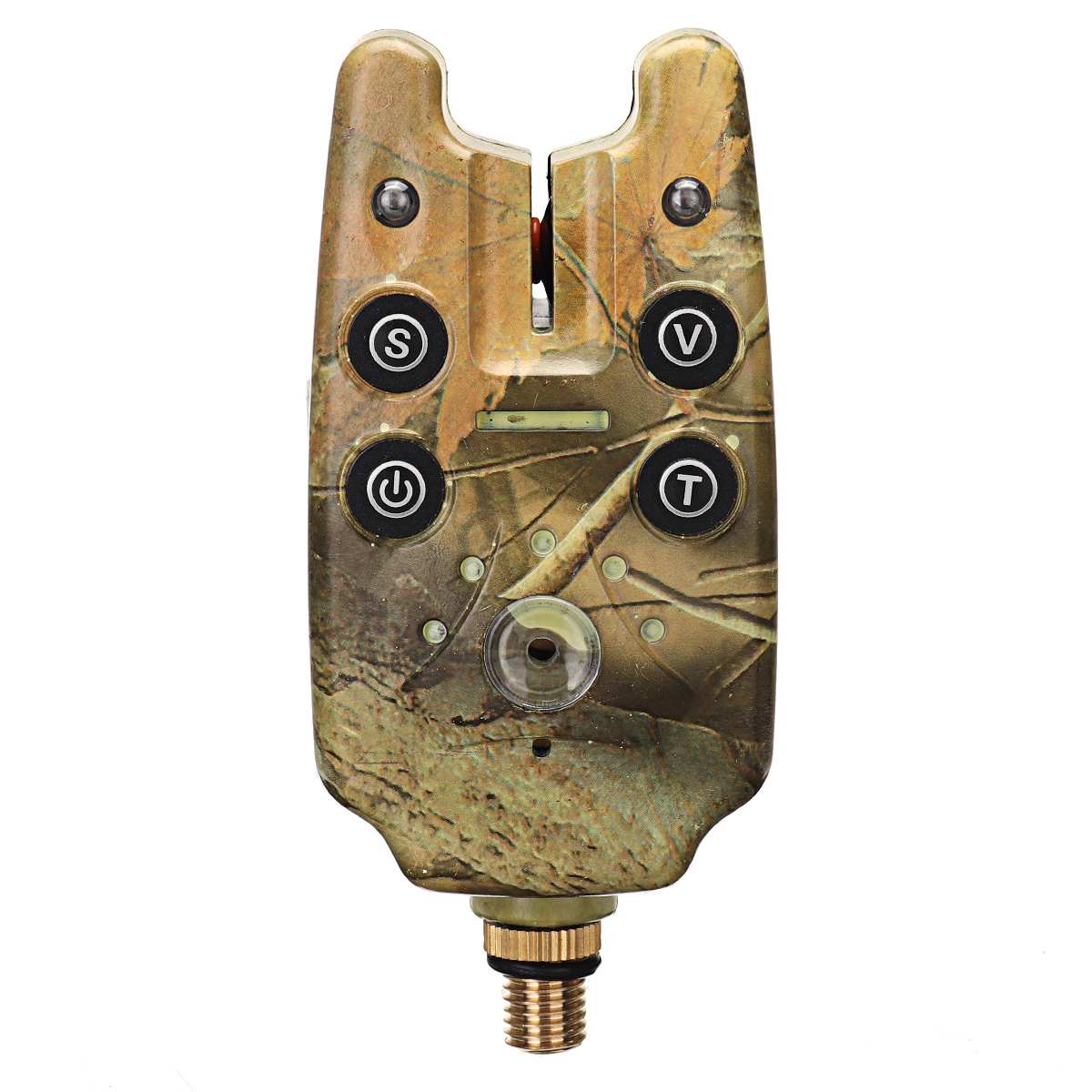 3 X Fishing Fish Bite Alarm Elektronische Buzzer Op Hengel Met Luide Sirene Daytime Night Indicator Met Led Licht: camouflage color 1PC