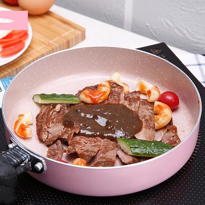 16 Cm Nicht-Stock Pfanne Nicht-Stock Kochgeschirr Bratpfanne Topf Kleine Gebratene Eier Topf Allgemeine Verwendung für Gas und Induktion Herde