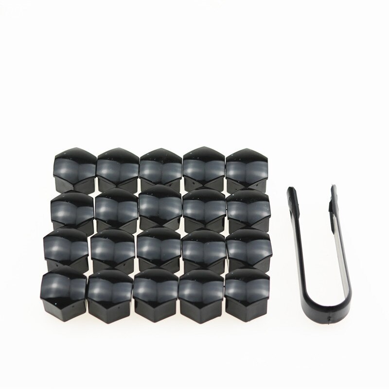 17mm 20Pcs/lot Wheel Lug Bolt Center Nut Covers Caps For Skoda octavia a5 a7 1 rapid fabia yeti superb accessories