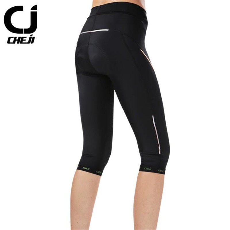 CHEJI Outdoor Sports MTB Jogging Cycling Pants Women Long /3/4 Pants MTB Road Bike Clothing Bicycle Tights