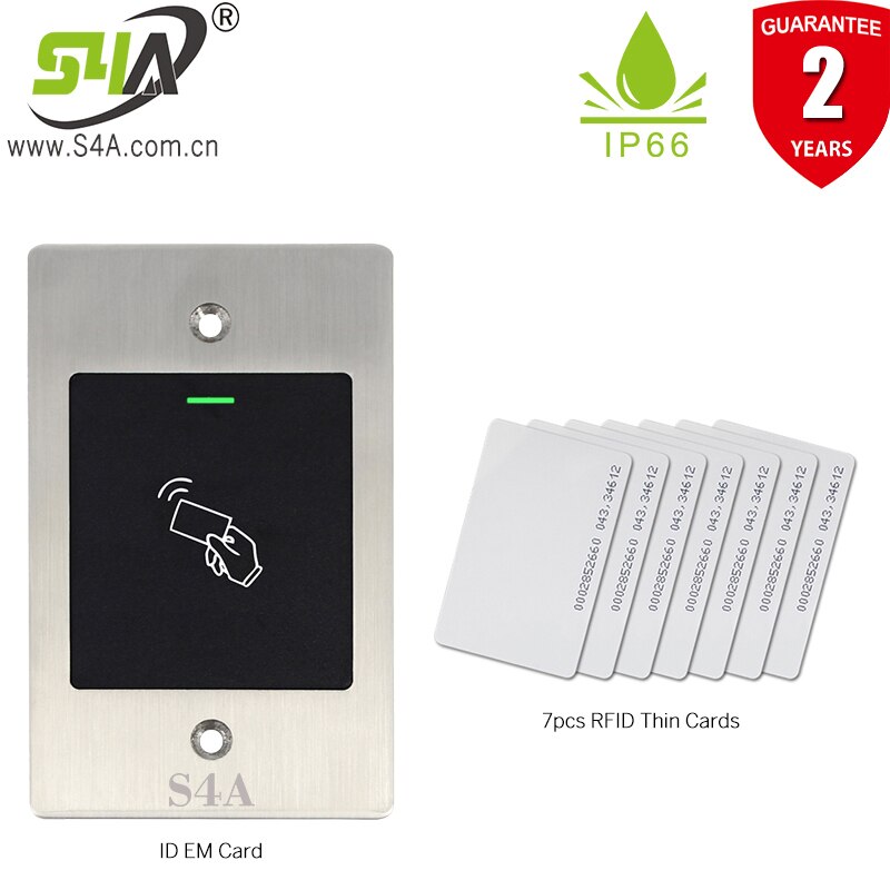 Embedded mounted RFID Card Reader 125KHZ Wiegand26 RFID Card Access Control Reader IP66 Waterproof access controller: E2 B