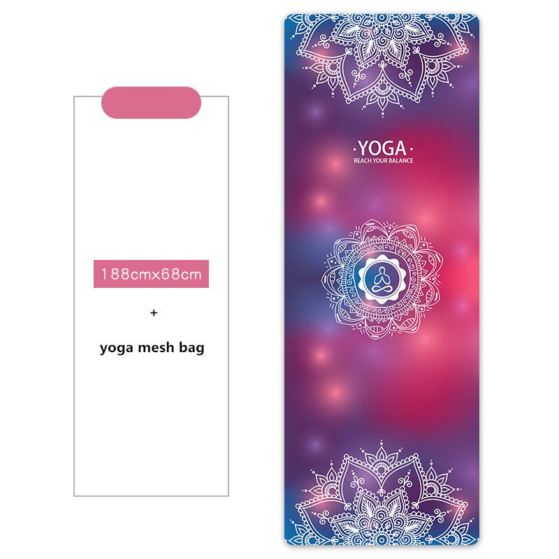 Serviette de Yoga en Gel de silice, couverture antidérapante pour tapis de Yoga, Pilates, absorbe la sueur, bonne adhérence, 188x68cm/88x85cm: 68-06