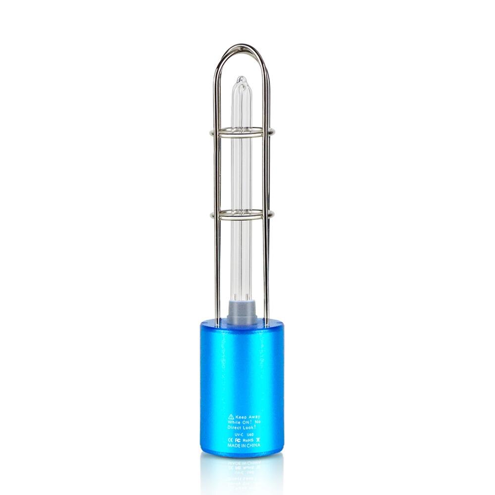 UVC O3 lumière Rechargeable Portable UV lampe germicide stérilisation cuisine chambre UV stérilisateur UV-C lampe bactéricide: Blue
