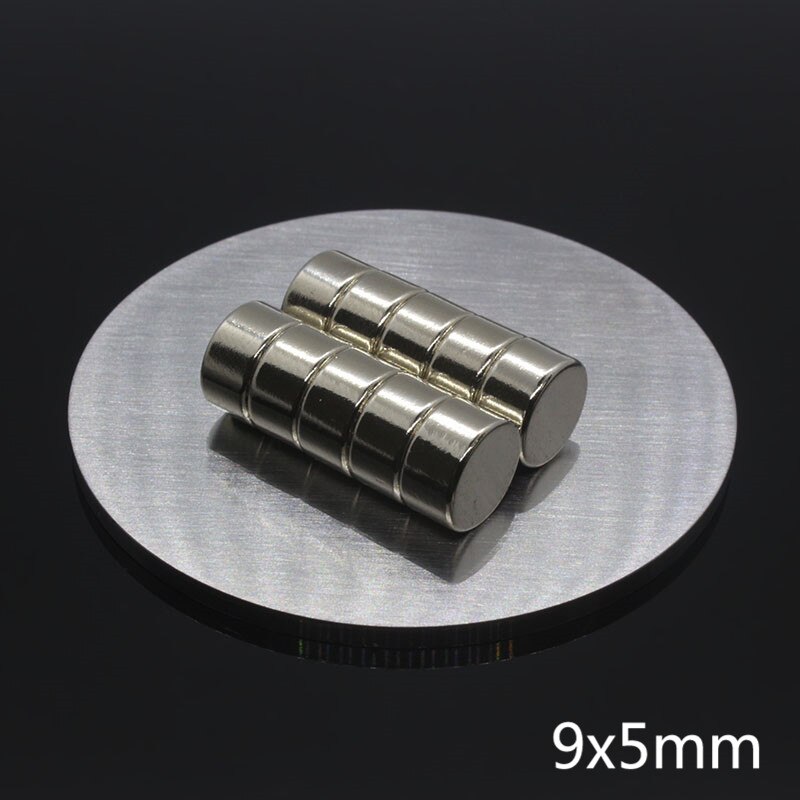5Pcs 9X5 Mm Super Sterke Kleine Neodymium Magneet Ndfeb Permanente Zeldzame Aarde Diy Fasterners N35 Ndfeb Krachtige magnetische Magneten