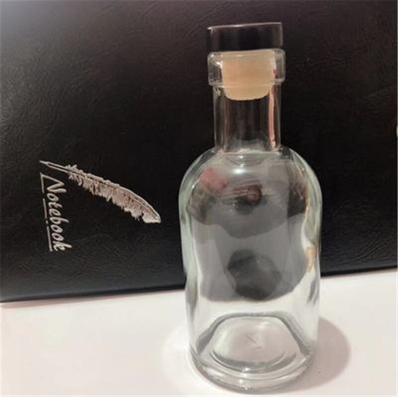 Tomma vodka spritflaskor alkohol vin kruka burk tätning glas vin kork flaska 100ml: Polymerlock b