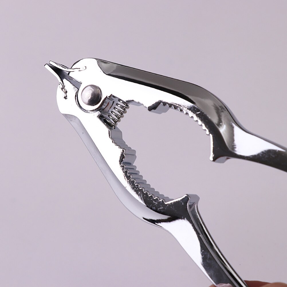 2 in 1 Crab Clamps Scallop Opener Metal Scallop Shell Opener with Spring Clam Pliers Crab Clamps Scallop Tool Kitchen Accessory