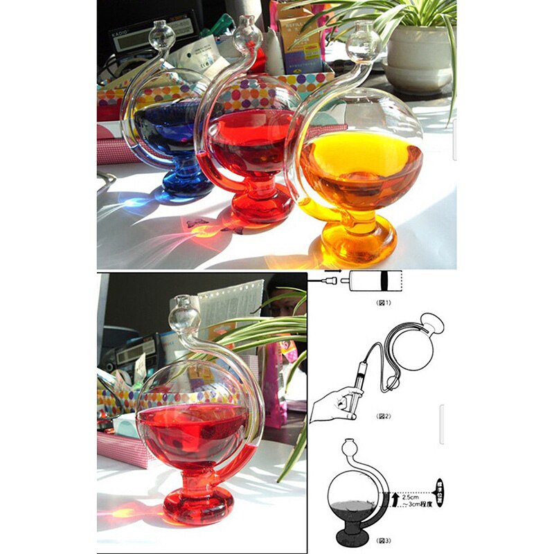 Baromètre de bouteille verre inspiré climat | Décor de bricolage pour maison bureau DIN889
