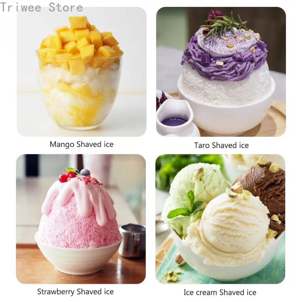 Household Manual Shaved Ice Machine Portable Mini Summer Manual Shaved Ice Milkshake Machine