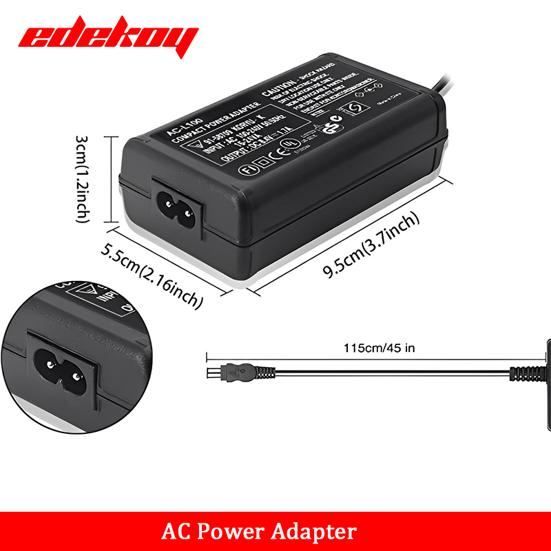 AC-L100C For Sony Camera AC-L10A L10B L15 Power Adapter NX100 AX2000 MC2500 HXR-NX3 CCD-TRV228 TRV615 PC104 MVC-FD200 HDR-FX7E