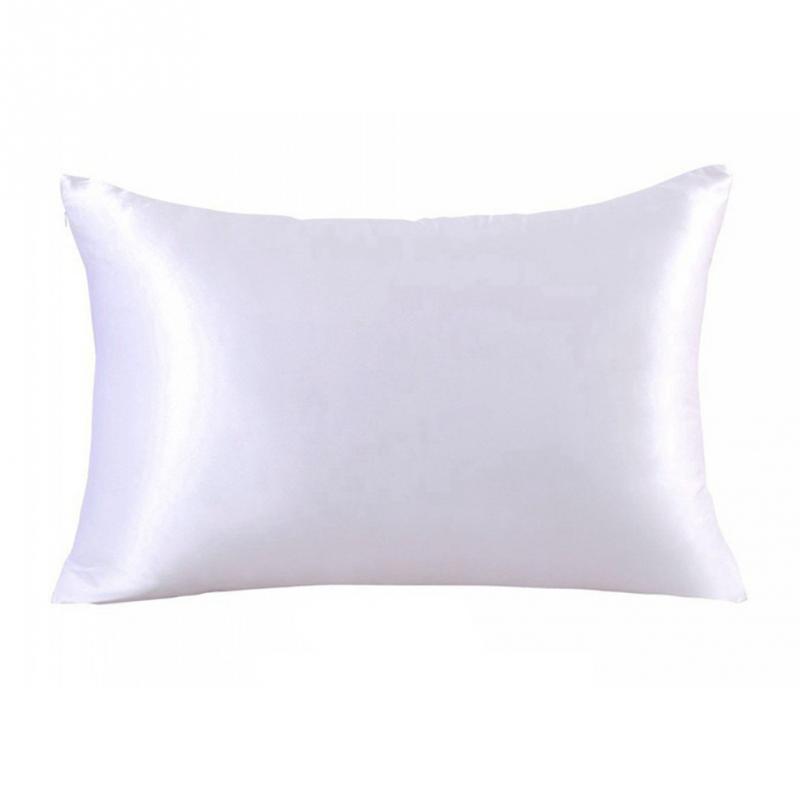 100%  moerbei zijden kussenslopen bovenste kussensloop 1 pc kussenslopen zijden kussenslopen 51cm x 76cm 13 kleuren om uit te kiezen 8: Wit
