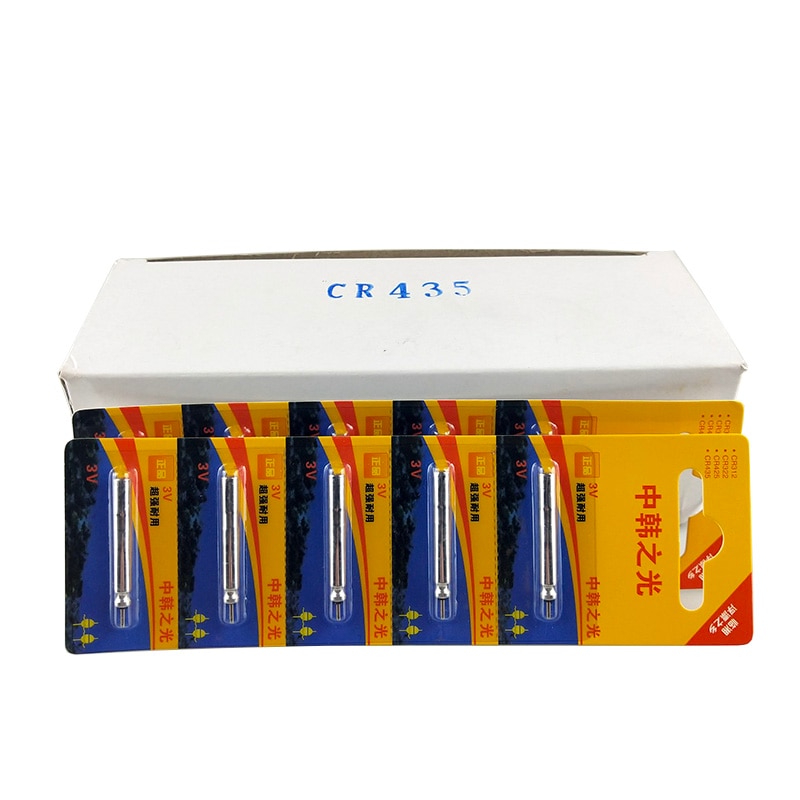 100pcs/lot LED Batteries CR425 CR435 CR311 CR322 Light Stick / Luminous Float Battery 3V Night Fishing Accessories Pin Cell J349