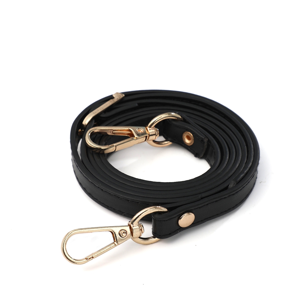 120cm lange justerbare taskeremme i pu-læder til kvinder, skulderrem til udskiftning af taskerem til crossbody-tasker, tilbehør: 3/8 " / Rose guld